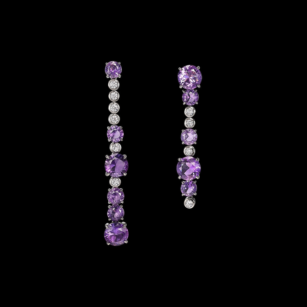 Violet Becoming Morse Code Earrings